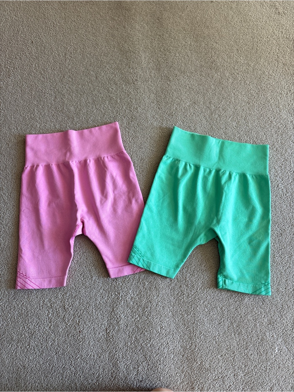 Women’s Joy Lab Pink/Green Biker Shorts Bundle | Size S